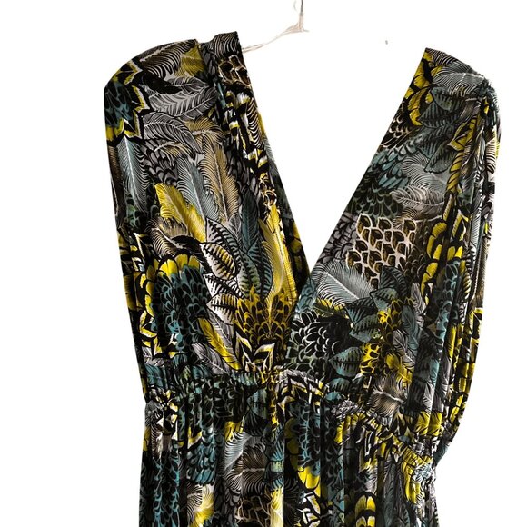 Womens Size L Casual Sleeveless Maxi Dress Plunging V-Neck Elastic Waist - Picture 5 of 8